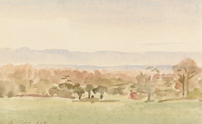 Landscape, Possibly Framlingham, Suffolk by Philip Wilson Steer